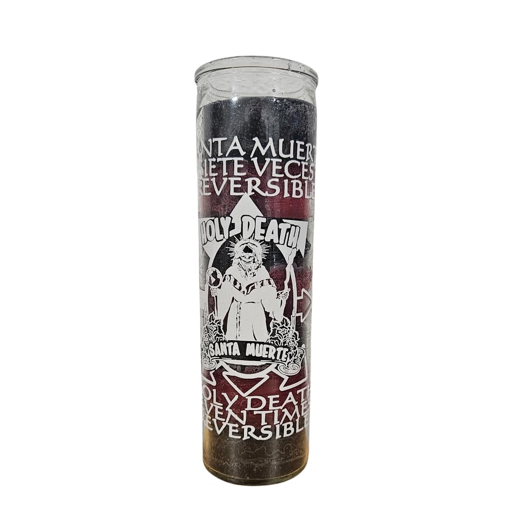 Generic Santa Muerte 7X Reversible 7 Day Ritual Glass Candle