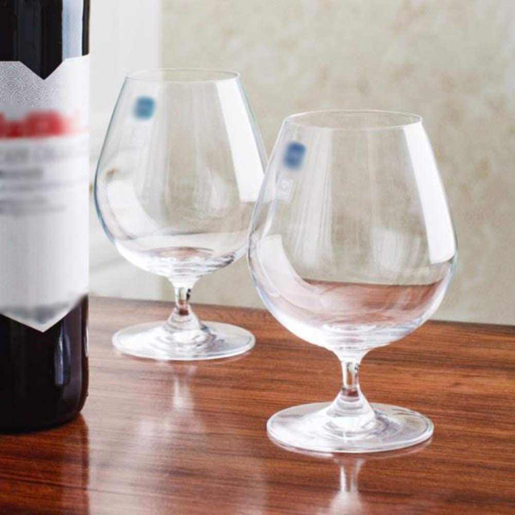 AGAATI Copas de Vino Tinto de Cristal Elegante para Fiestas, Copas de Vino para degustación de vinos, Fiestas o restaurantes (Blanco, Rojo A)