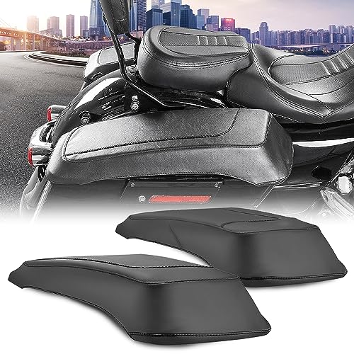 Cubiertas para tapa de altavoz de alforjas duraderas PIT66, 2 piezas, color negro, compatibles con Harley Davidson Touring, Road King, Electra Glide, Road Glide y Street Glide (1993-2013) miniatura 1