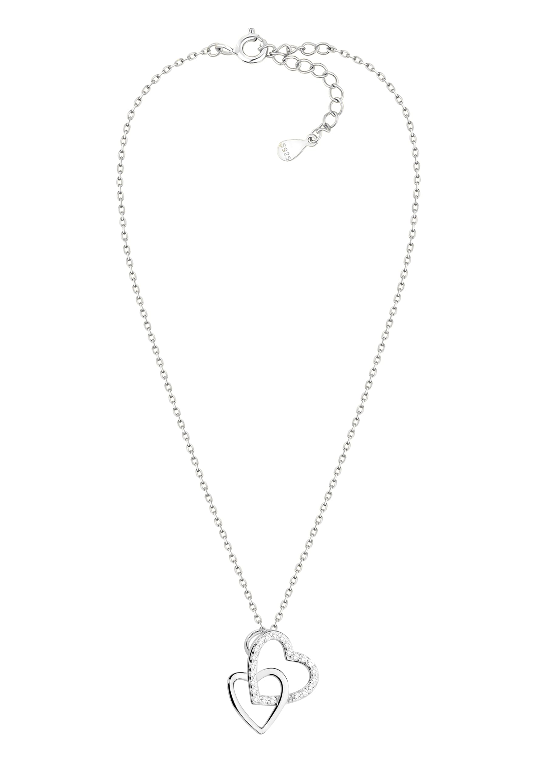 Sofia Milani - Collana da Donna in Argento 925 - con Pietra Zircone - Ciondolo a Cuore - 50032