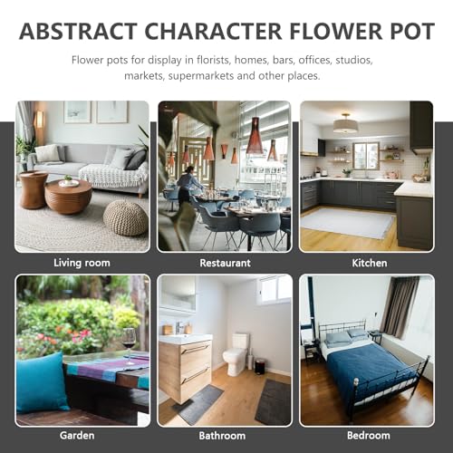 Pot de fleur abstrait COLLBATH, l'élégance de la céramique verte