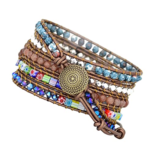 Correa tejida mu帽equeras relojes moda mujer pulsera cuentas bandas trenzadas hechas a mano