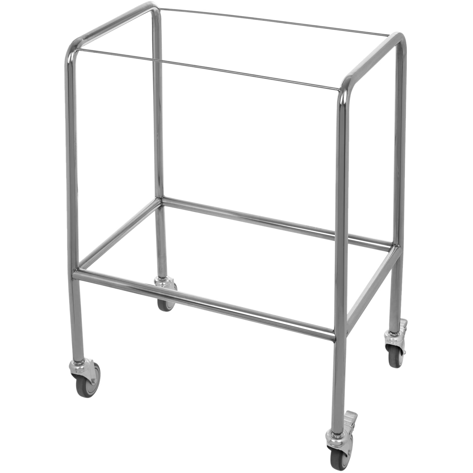 PrimeMatik - Mesa Auxiliar para Instrumental quirúrgico en Acero Inoxidable 61.5 x 40 x 84