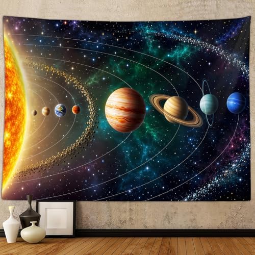 Amazon.com: Outer Space Planet Tapestry, Universe Galaxy Solar System ...