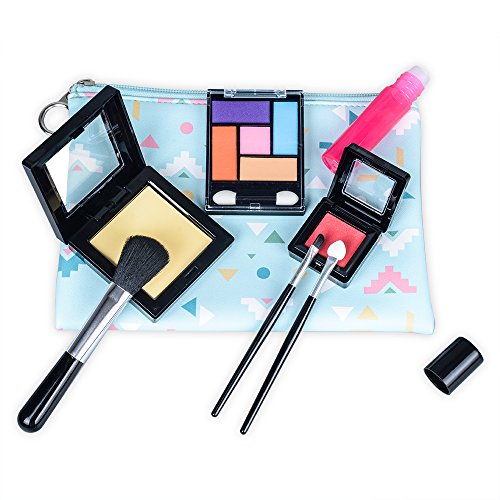 TOKIA Pretend Play Makeup Kit for Girls with Cosmetic Bag(Candy Green)