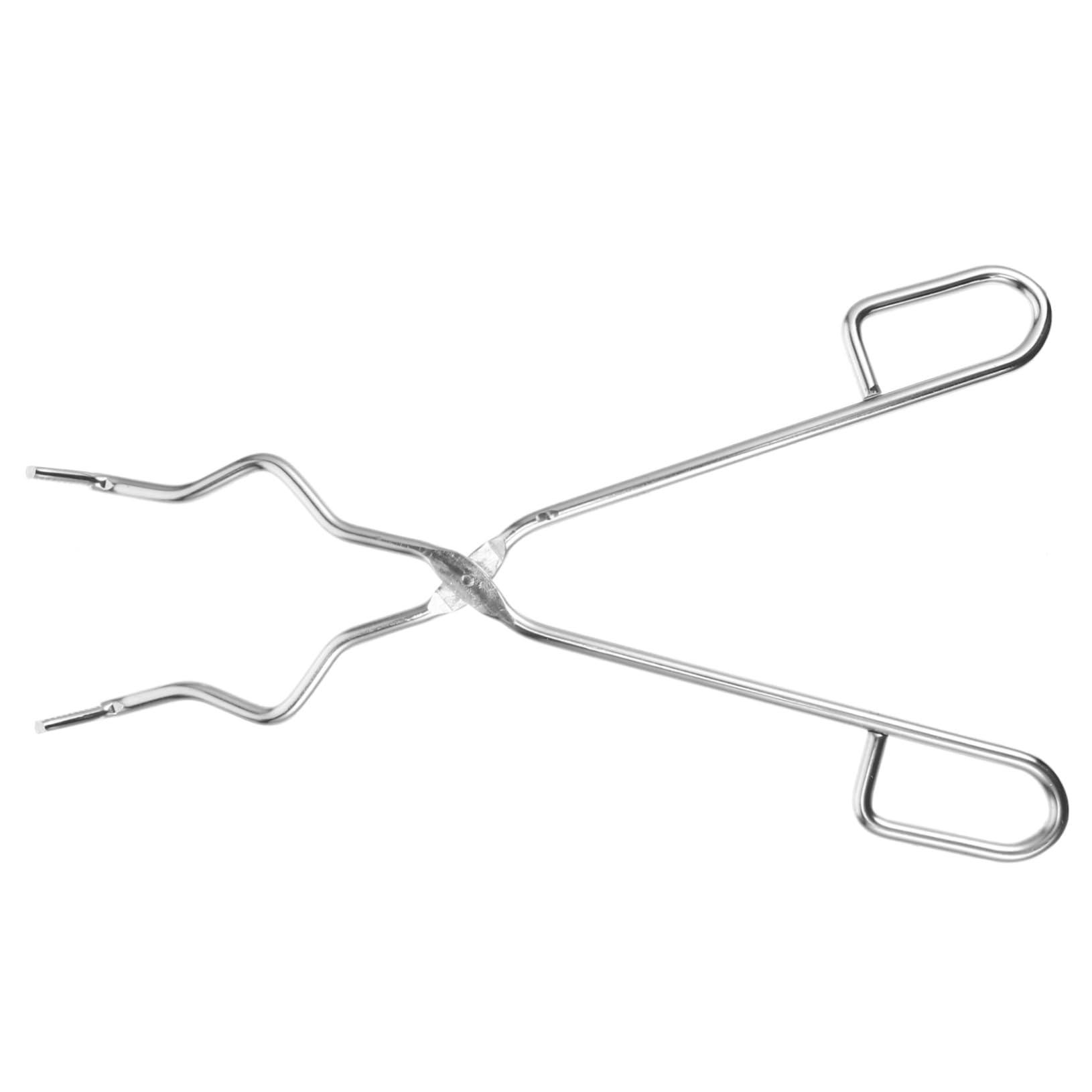 CIYODO 1pc Flask Clamp Melting Furnace Pliers Crucible Clip Lab Tool Furnace Pliers for Science Crucible Clamp Crucible Lifting Tongs Flask Clip Clamp Lab Beaker Holder Lab Clamp Silver