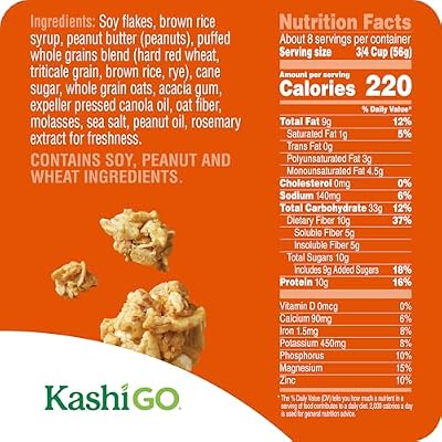 Kashi GO Protein Cereal, 10g Protein, 10g Fiber, Variety Pack (3 Boxes)