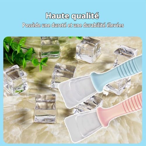 XENQITO 2 pièces Grattoir de Dégivrage, Dégivrant pour Réfrigérateur et Congélateur, Grattoir à Glace en Acier Inoxydable, Dégivreur de Congélateur de Cuisine Domestique Accessoires de Réfrigérateur – vue 6