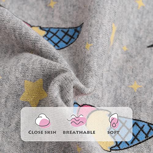 Finihen Toddler Girls Cotton Underwear Cute Print Briefs Little girls Panties Soft Multipacks3