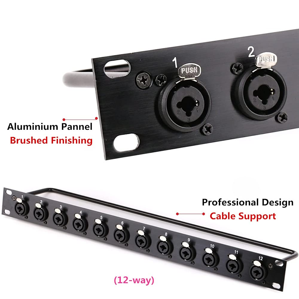 8CH COMBO PATCH XLR 1/4 Patchbay Rack Panel Bay $169.95