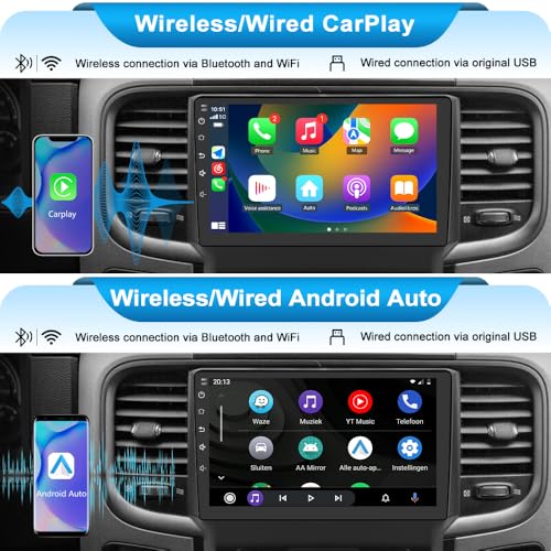 Radio para auto con pantalla de 9 pulgadas Android 13 para Dodge RAM miniatura 3