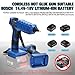 SDAZGVRK 50W Cordless Hot Glue Gun for Power Tool Batteries, Fast Heat Up with LED Indicator, Compatible with Bosch 18V Battery, Includes 20pcs 7mm Glue Sticks for Arts & Crafts & DIY (No Battery)​
