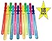 oojami 18 Pack Bubble Wands - 14 inches Assortment of Colors, Ideal for Party Favors, Birthday, School, Easter, Graduation, Shower, Bubble Theme Party