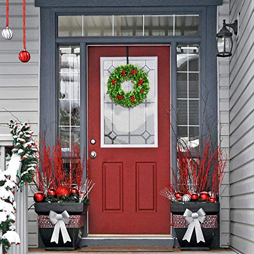 Lvydec Green Leaves Christmas Wreath With Red Berry thumb #1