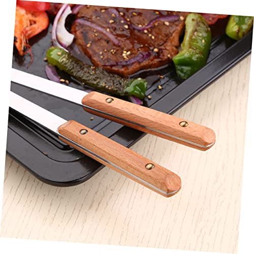 HANABASS 6 Peças Garfo Para Carnes De Aço Espeto Inoxidável Assar Vara Grelha Artesanato Pão/Churras