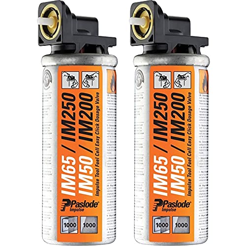 Advanced Paslode Impulse Mini Gas Fuel Cell (Pack of 2) for IM65, IM65A, IM50, IM200 Nail Guns & IM200 Staple Guns -