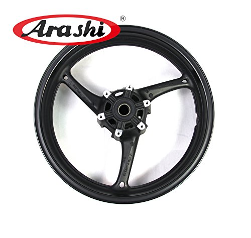Arashi Front Wheel Rim for SUZUKI GSXR 600 750 2008-2010 / GSXR 1000 2009-2016 Motorcycle Replacement Accessories GSX-R 600 750 1000 GSX-R1000 GSXR600 GSXR750 Matte Black 2011 2012 2013 2014 2015