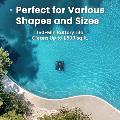 Image of Aiper Scuba S1 Cordless Pool Vacuum, Wall & Waterline Cleaning, 4 Pool Cleaning Modes, Smart Navigation with High-Precision Sensors, for All Inground & Above Ground Pools (2024) (Renewed)