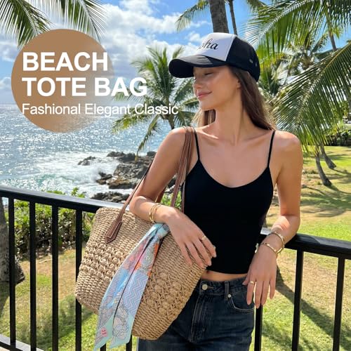 Bolso de Playa Tote para Mujer, Color Caqui miniatura 3