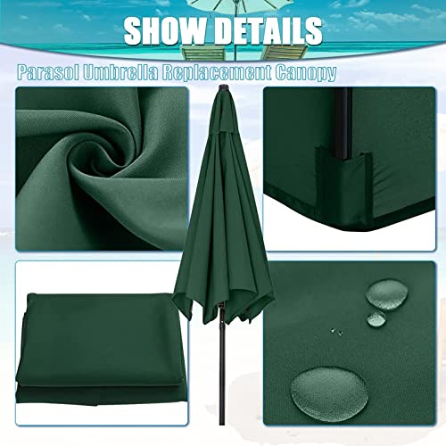 Solución desgaste cubierta codo parasol jardín 2.7m con 6 costillas impermeable 2