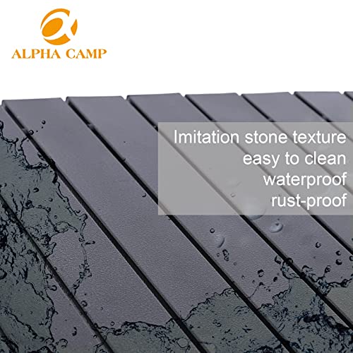 Alpha Camp Camping Table Outdoor Portable Table With Storage Adjustable Aluminum Table For Grill Travel Table Outdoor Picnic,Beach,Bbq,Backyards #TOP6