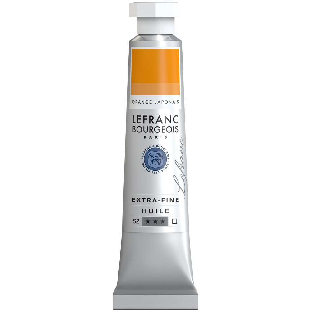 Lefranc & Bourgeois Extra Fine Lefranc Oil paints Artist Pigments, oil-based paint, Japanischorange, 20 ml