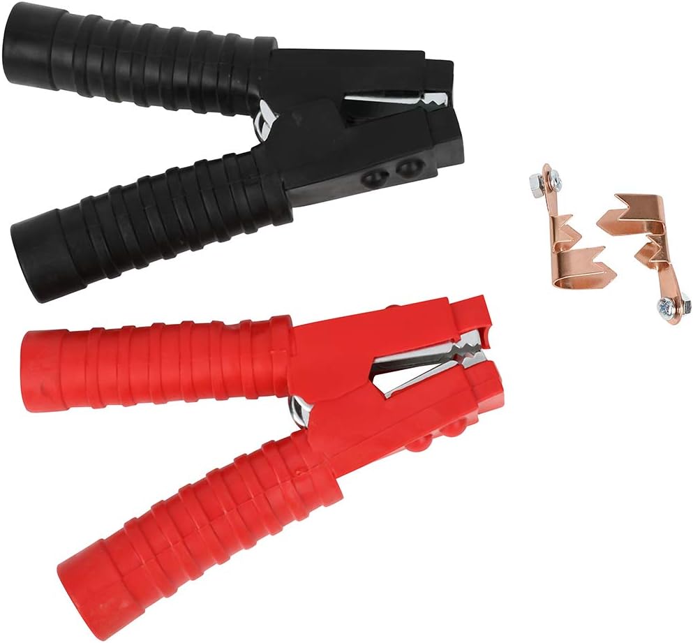 ZENITHIKE 2 PCS Battery Jumper Cable Clamps Heavy Duty, 800A Battery Booster Cable Insulated Alligator Clips, Battery Charging Connector Kit for Car, Auto Heavy Duty Jumper Cable Ends