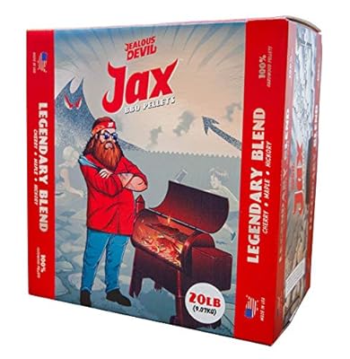 Jealous Devil Jax Legendary Blend BBQ Pellets, 20 lbs, Box
