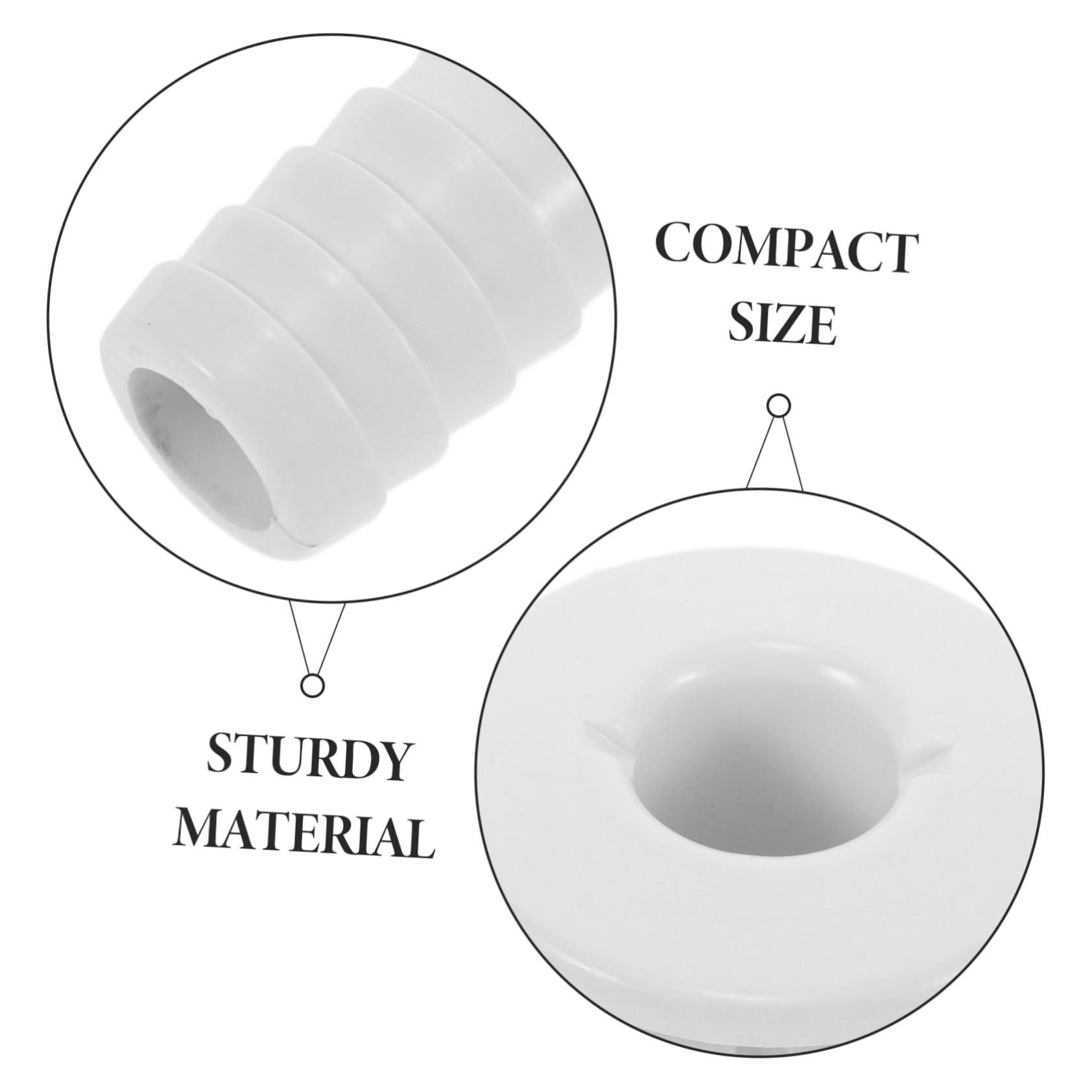 Hemobllo Válvula de Drenaje PVC Push-in Boat Drain Plug tapón de Drenaje de un Lado desagüe tapón de Drenaje para Barco Tubo de Drenaje de la embarcación el plastico White