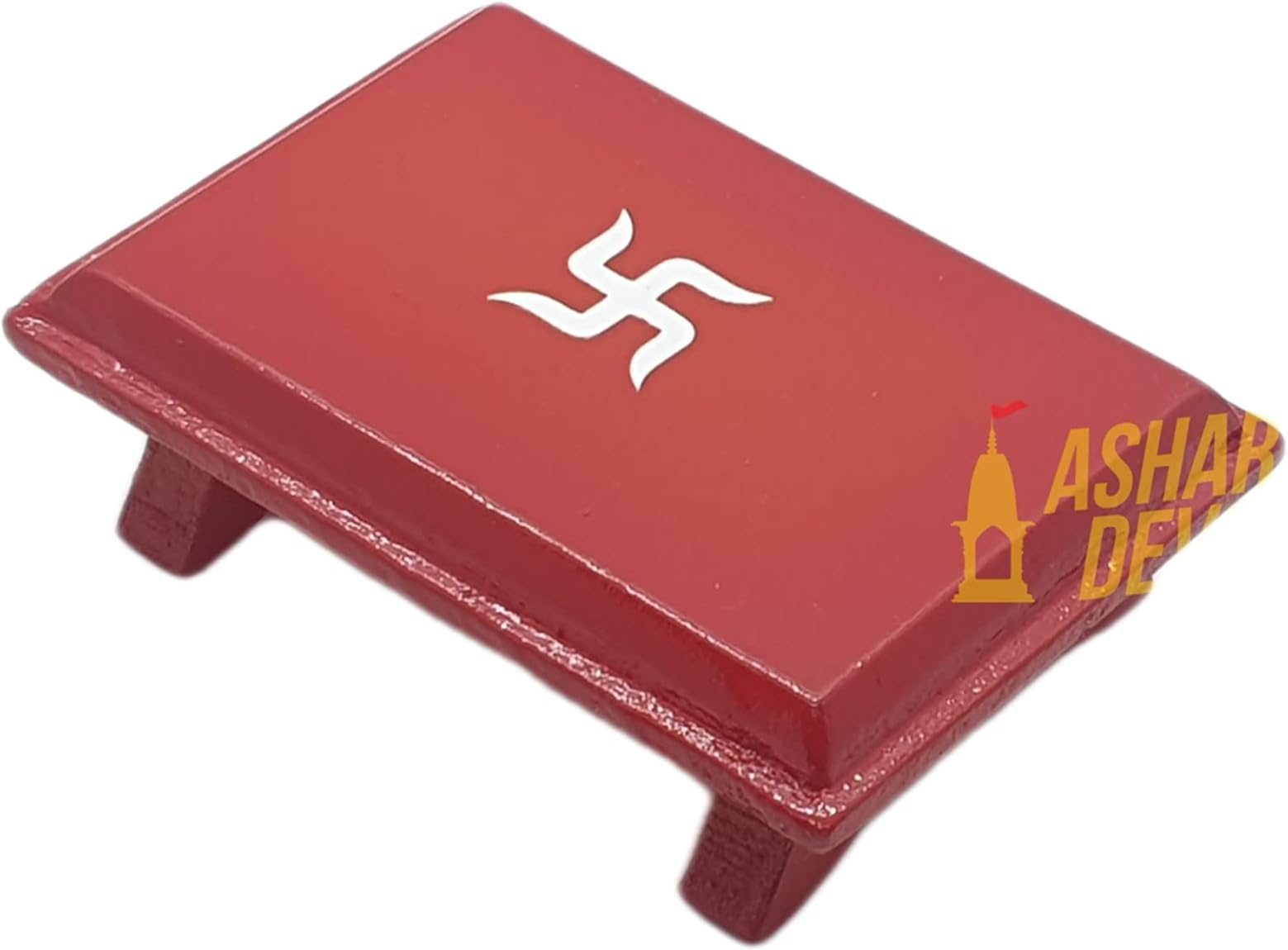 Mini Wooden puja Pat, Aasan, Patla, Pidha for Home & Office 3X2X0.5
