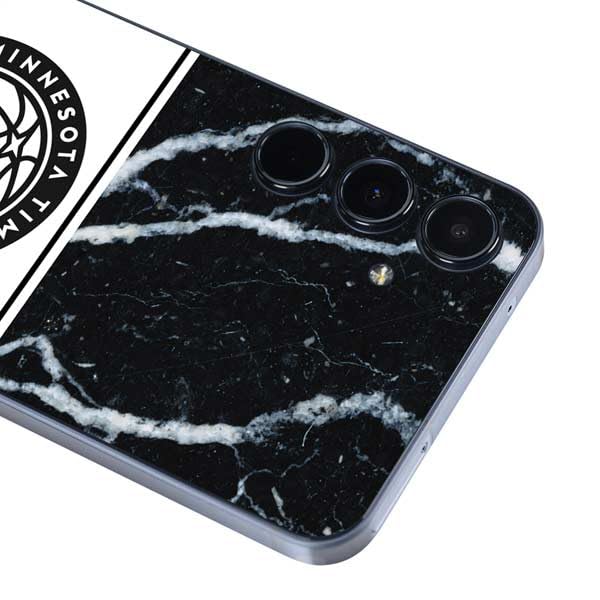 Skinit Decal Phone Skin Compatible with Galaxy A36 5G - Officially Licensed NBA Minnesota Timberwolves Marble Design