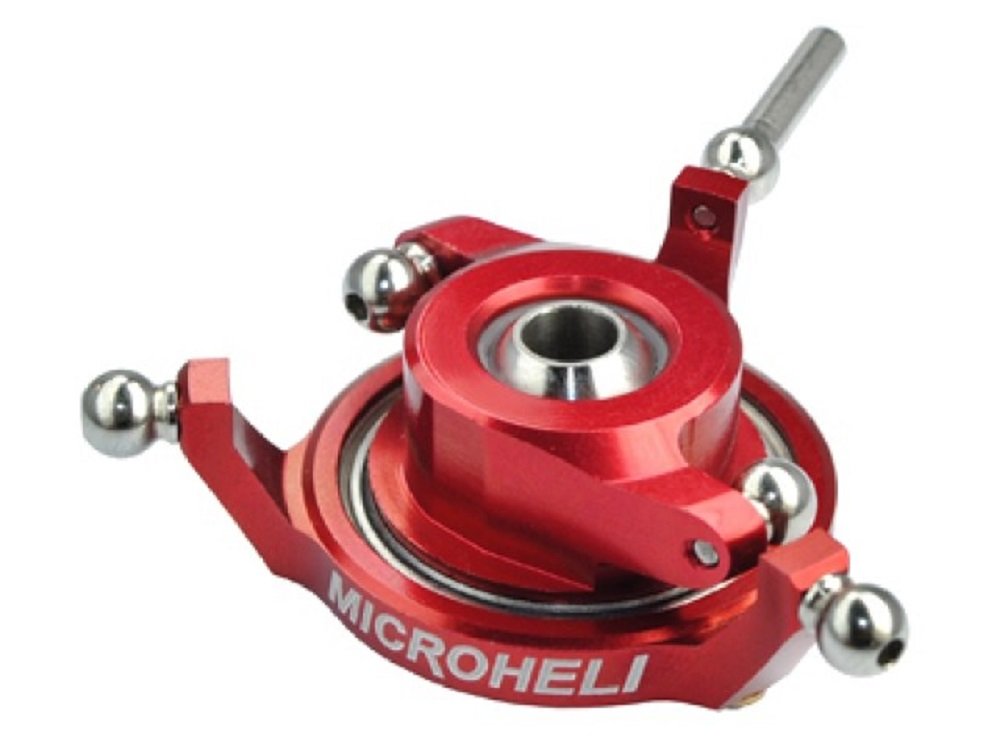 Microheli Precision CNC Aluminum Swashplate (RED) - T-REX 450 PLUS