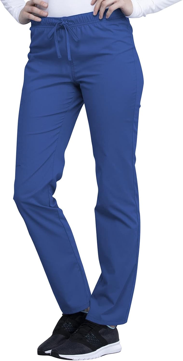 Cherokee Men & Women Scrubs Pant Workwear Professionals Straight Leg Drawstring WW030, S, Royal - Image 7