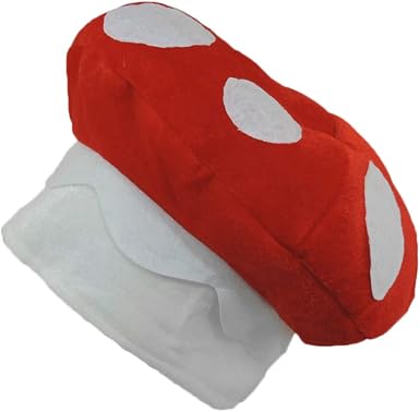 Spotted Mushroom Plush Novelty Hat 