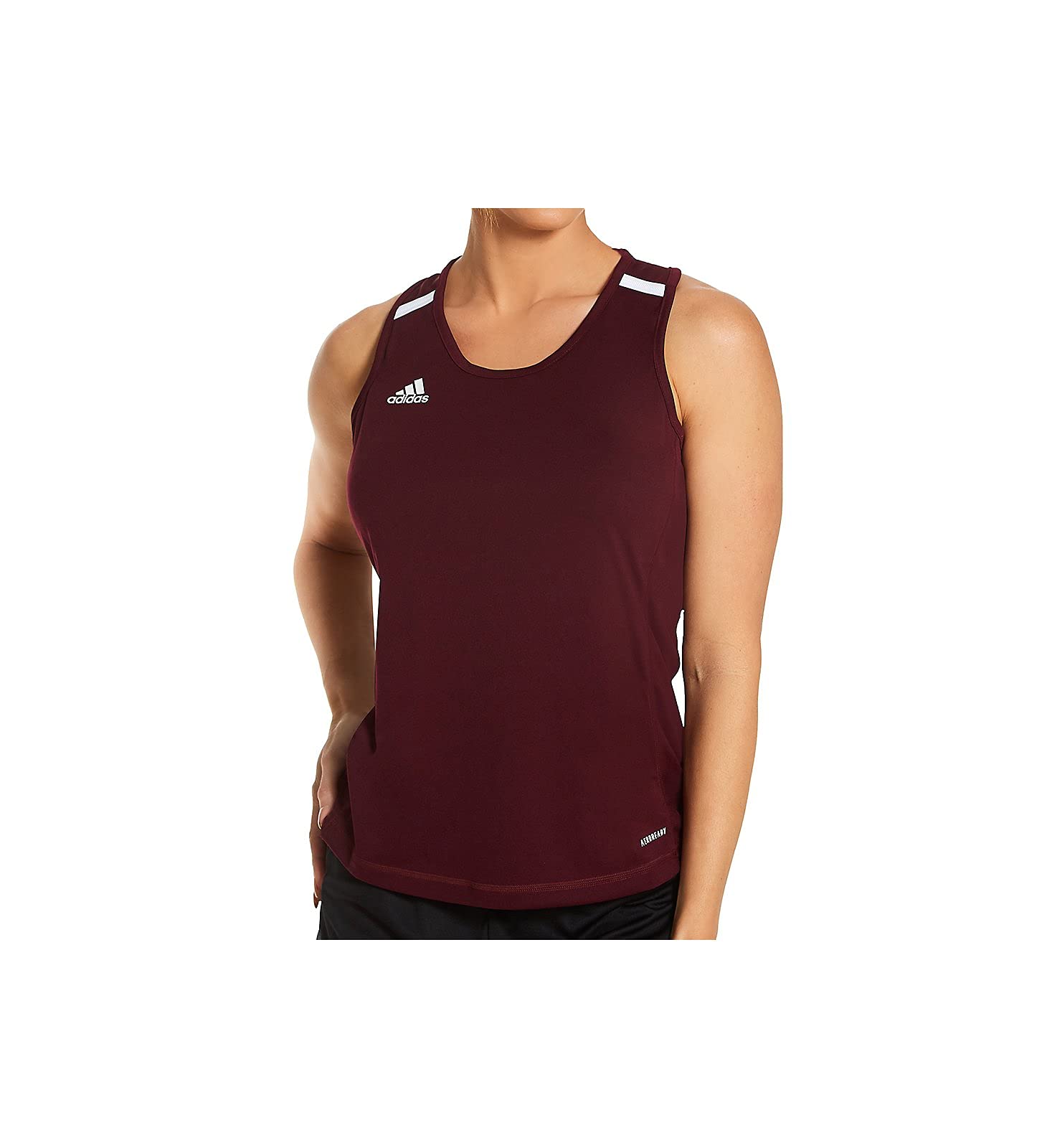 adidas Women's Team 19 Tank Top DW6895 XL Maroon/White