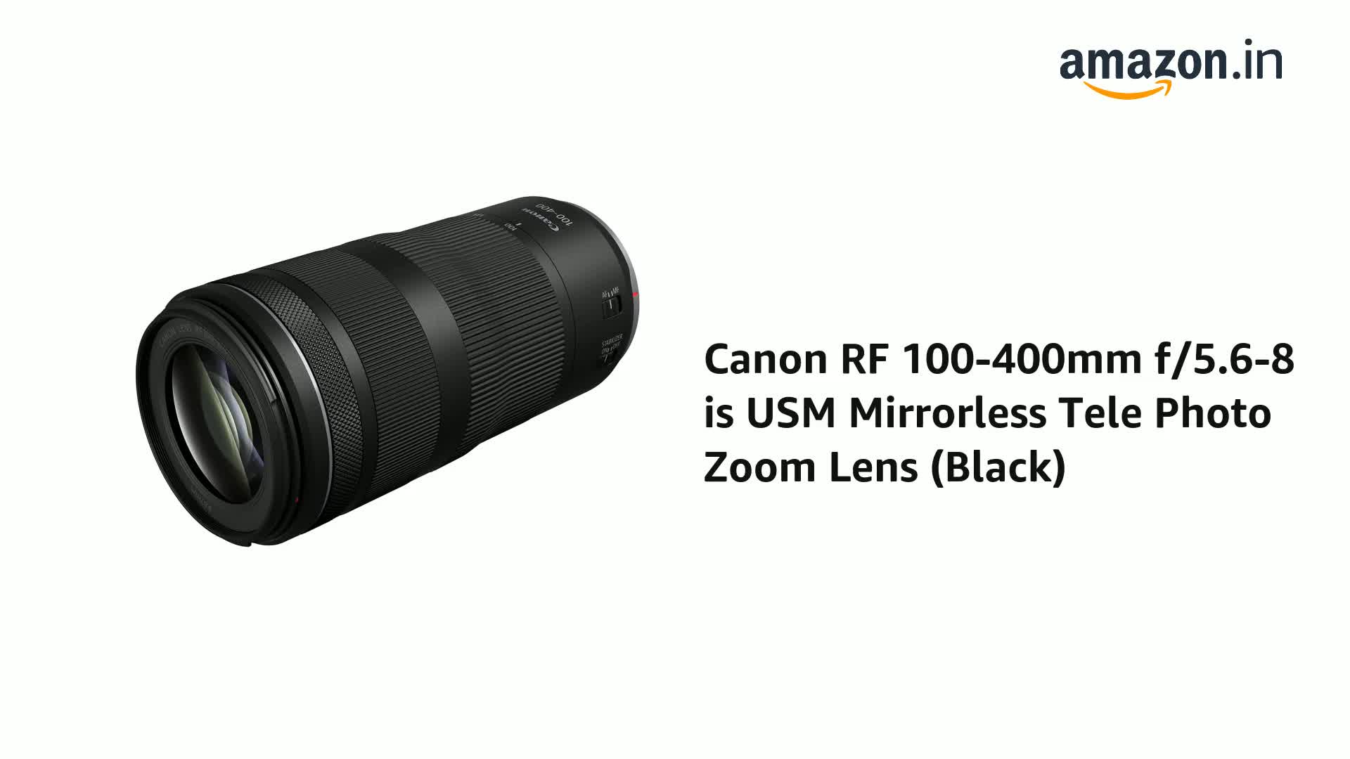 Canon RF 100-400mm f/5.6-8 is USM Mirrorless Tele Photo Zoom