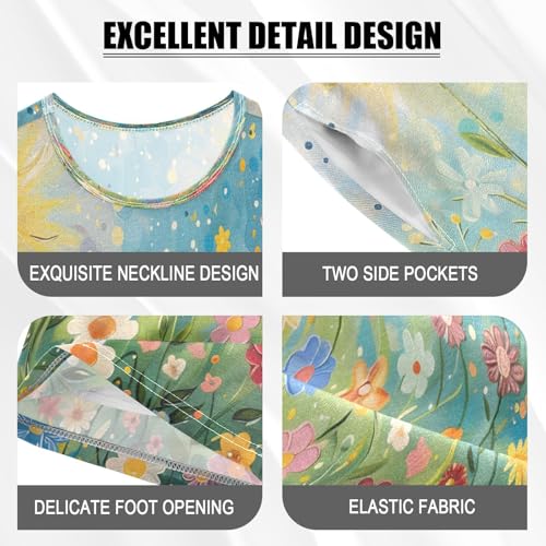 senya Short Sleeve Pajamas Sets Summer Cotton Sleepwear Sunshine and Butterflies4