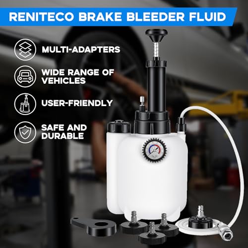 Reniteco R-3L Brake Bleed Kit Manual Brake Bleed Fluid Pump One Person Brake Bleed Vacuum Pump Kit thumb #4