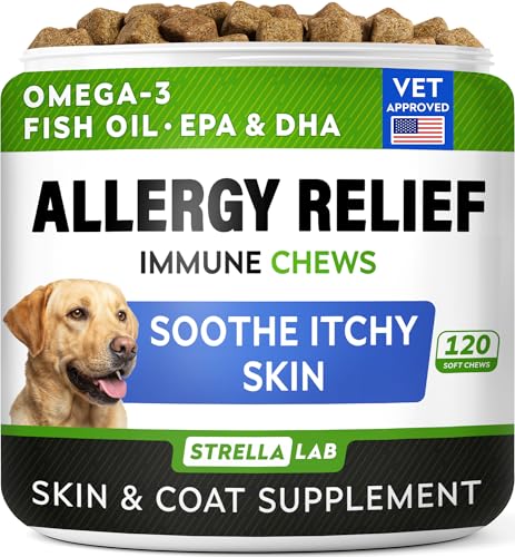 StrellaLab Dog Allergy Relief & Anti Itch...