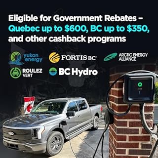 EVIQO Level 2 EV Charger - Home Wall EV Charger Level 2-48 Amp 11.5 kWh, 240V, Hardwire EV Chargers with 7.6m Charging Cable and J1772 Connector - Wi-Fi & Smart App - UL, ETL Certified EVSE – GEN 2