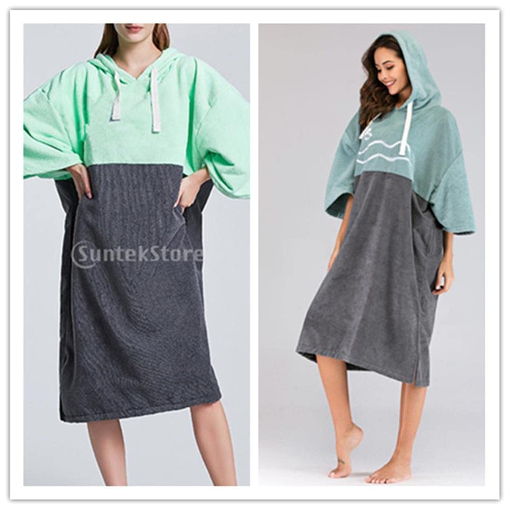 Accappatoio Unisex Terry Poncho Accappatoio Asciugamano Asciugamano Asciugamano Mano Asciugamano Beach Wetsuit Bath Robe Poncho Cappa Asciugamani per Immersioni in Kayak