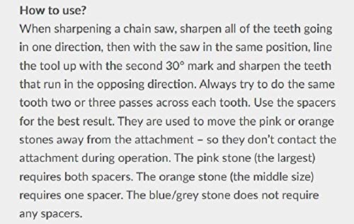 Dremel 453 Kettensägeblatt Schärfschleifstein - Zubehörsatz für Multifunktionswerkzeug mit 3 Dremel Kettensägen… – Bild 4