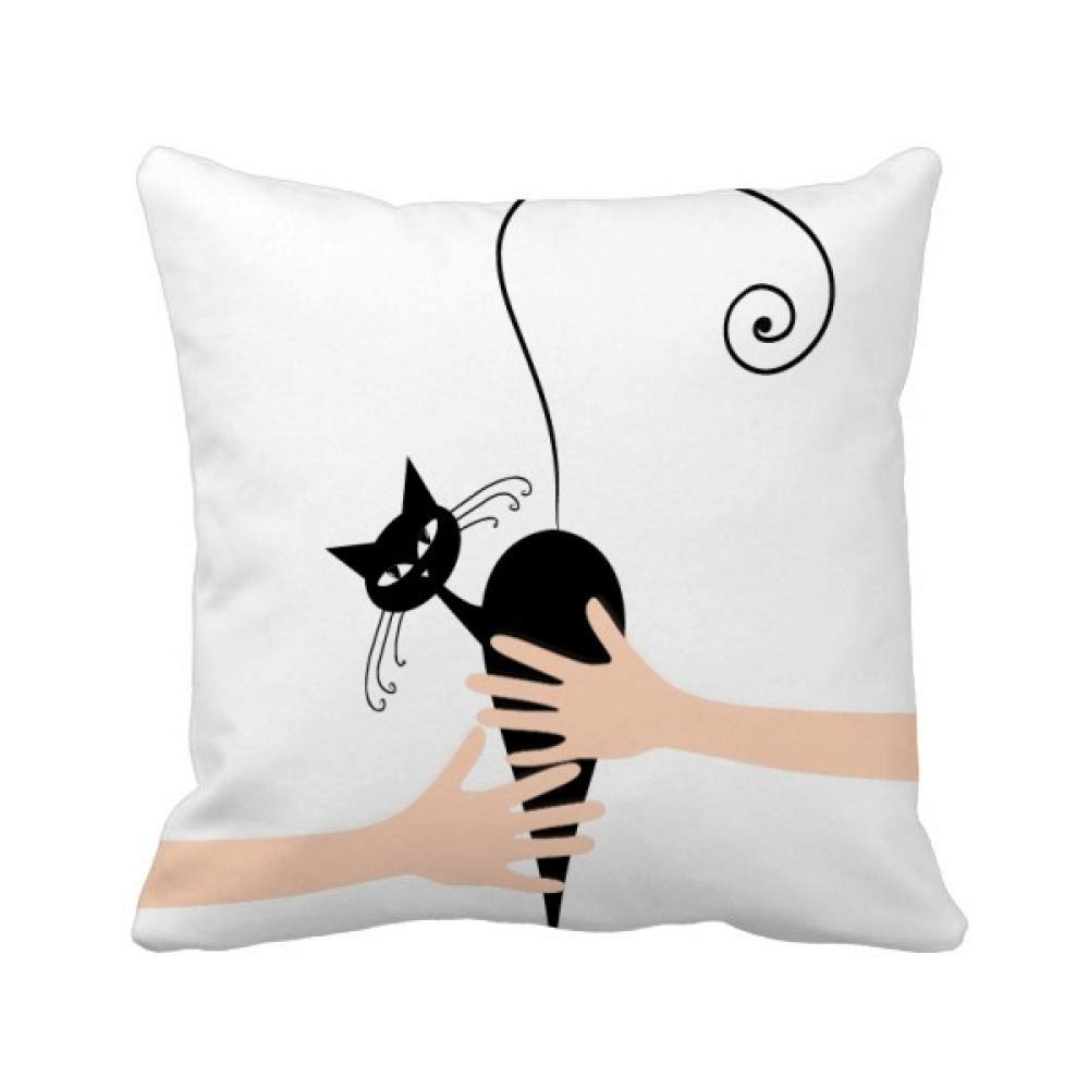 Chat noir Halloween housse de coussin déco pour habiller votre canapé