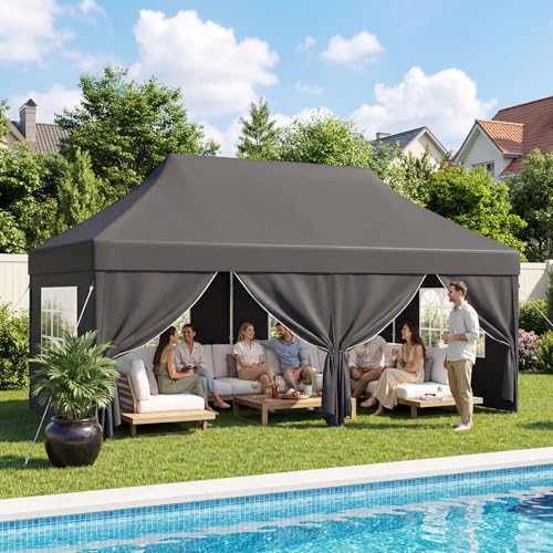 ✅Ottimo per molti usi✅Il gazebo è un riparo versatile per ogni occasione. Si adatta perfettamente a incontri privati come feste in giardino, matrimoni e barbecue familiari, oltre che ad attività ricreative come picnic, giornate in spiaggia e campeggi. Serve anche come rifugio affidabile per l'uso commerciale in mercati all'aperto, fiere dell'artigianato, eventi sportivi