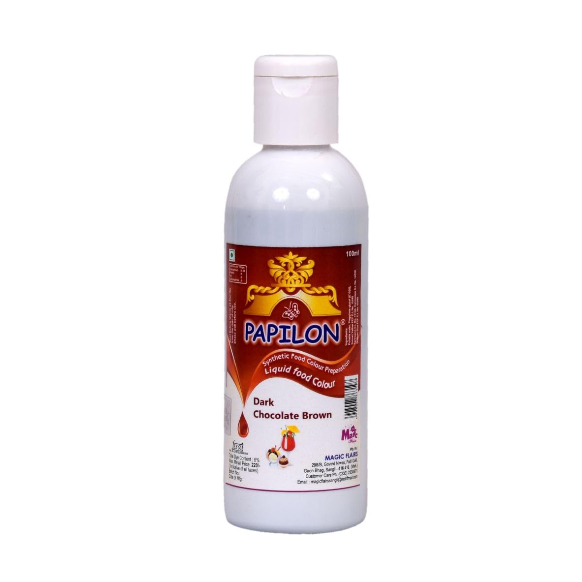 See full amazon price history chart for Papilon Food Flavours & Colours Concentrated Dark Chocolate Brown Food Color, 100 ml Papilon Food Flavours & Colours Concentrated Dark Chocolate Brown Food Color, 100 ml (B07D7G8TVL) Amazon Price History, Amazon Price Tracker