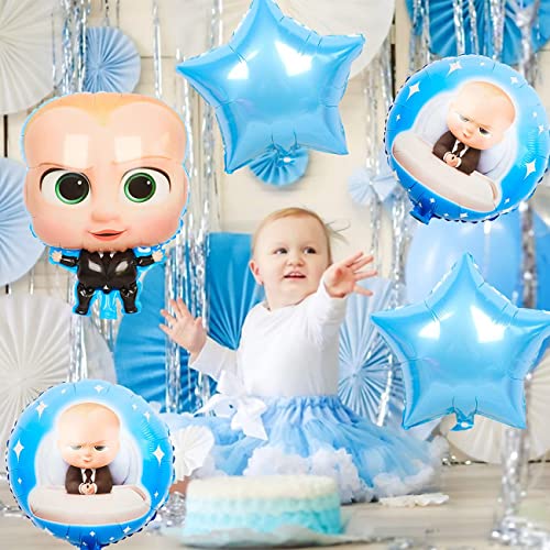 Party Propz Boss Baby Theme Decorations Foil Balloons Set - 5Pcs for ...
