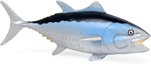 Healifty Simulación de atún modelo realista figura de pez para decoración de acuario, jardín, paisaje, fiestas, tiempo de juego, estatua de animales