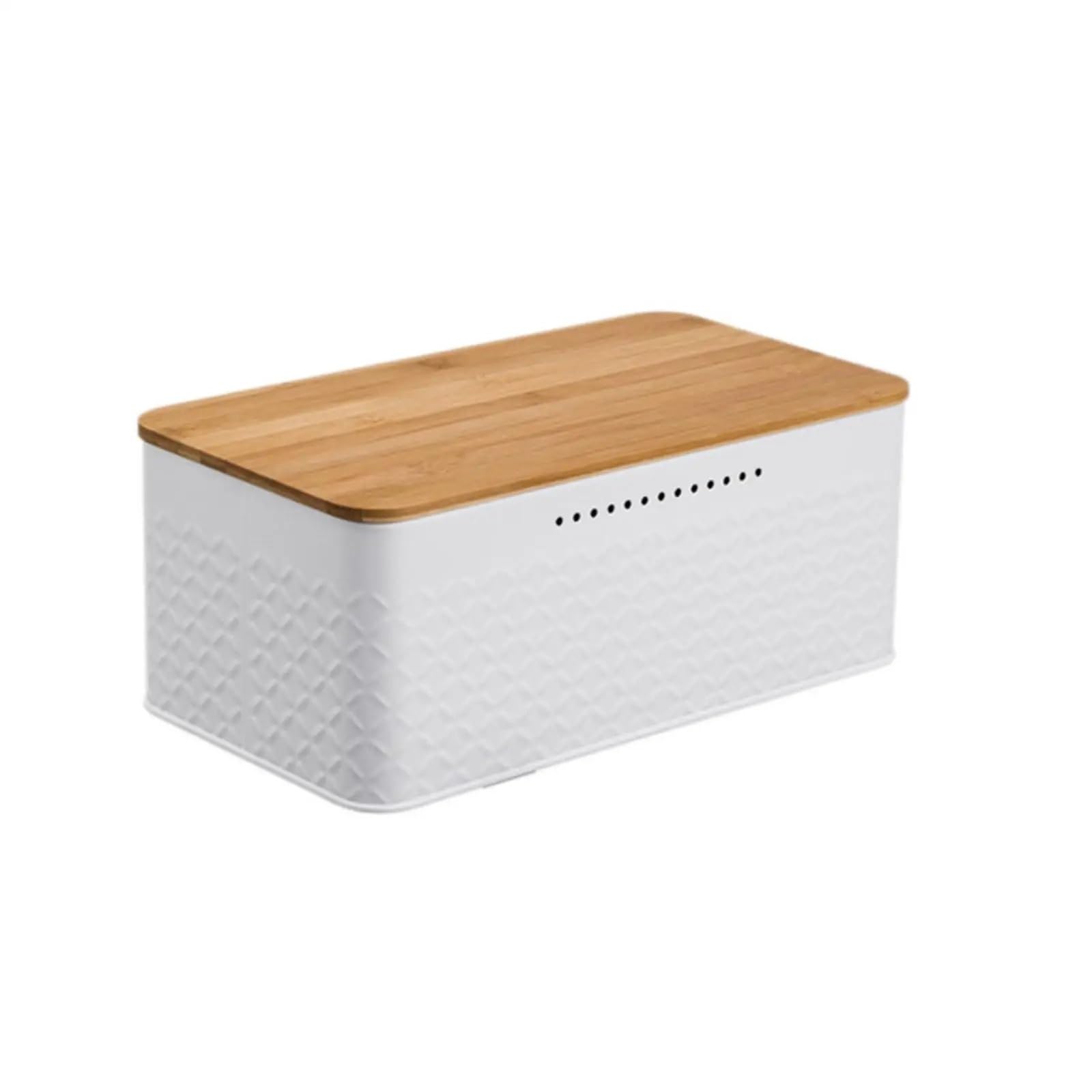 LSNNMU Iron Bread Storage Bin Holder Organizer for Kitchen Counter Bakery Home For Organisation