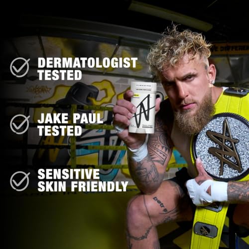Image of W By Jake Paul Men's Aluminum-Free Deodorant, Sensitive Skin Friendly, Dermatologist Tested, Vitamin-Infused Deodorant for Men, Fresh Ice Scent, 2.6 oz