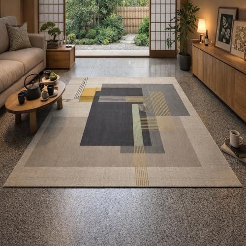 Tapis chambre moderne doux 170x240cm pour terrasse et séjour - 2